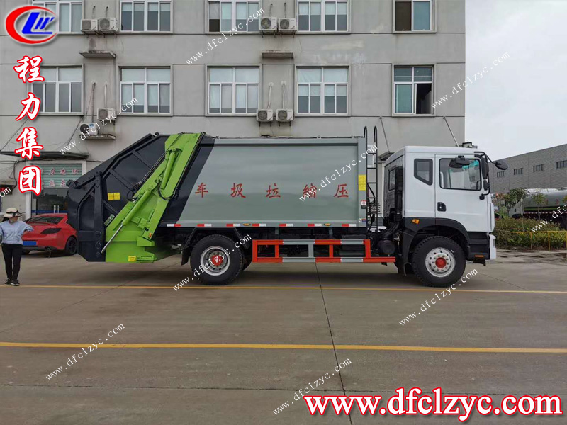 （國(guó)六）東風(fēng)D9型壓縮式對(duì)接垃圾車11方